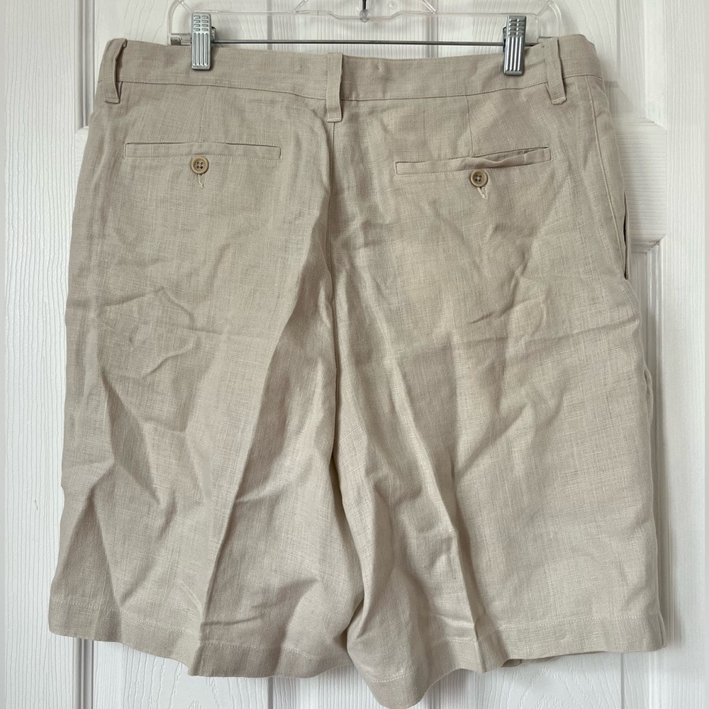 Banana Republic Mens Linen Pleated Shorts Size 36 - Picture 2 of 5